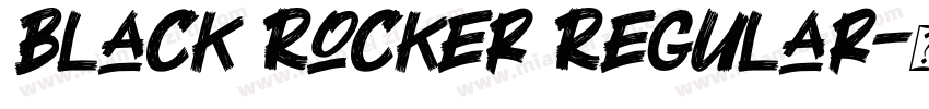 Black Rocker Regular字体转换